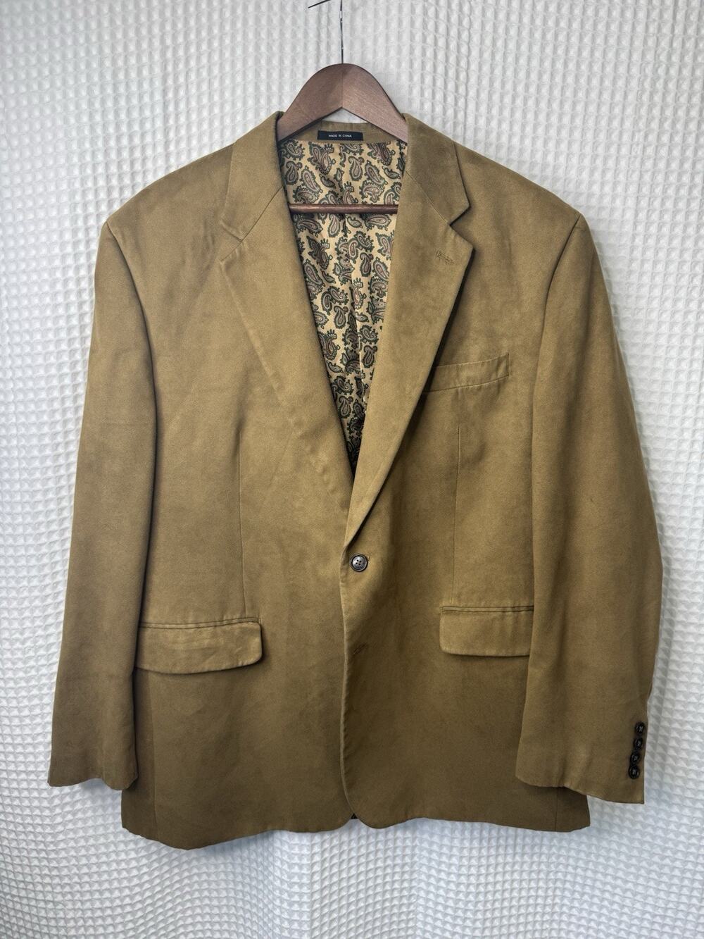 Lauren Ralph Lauren LRL Brown Blazer Sport Coat Paisley Lining Men’s